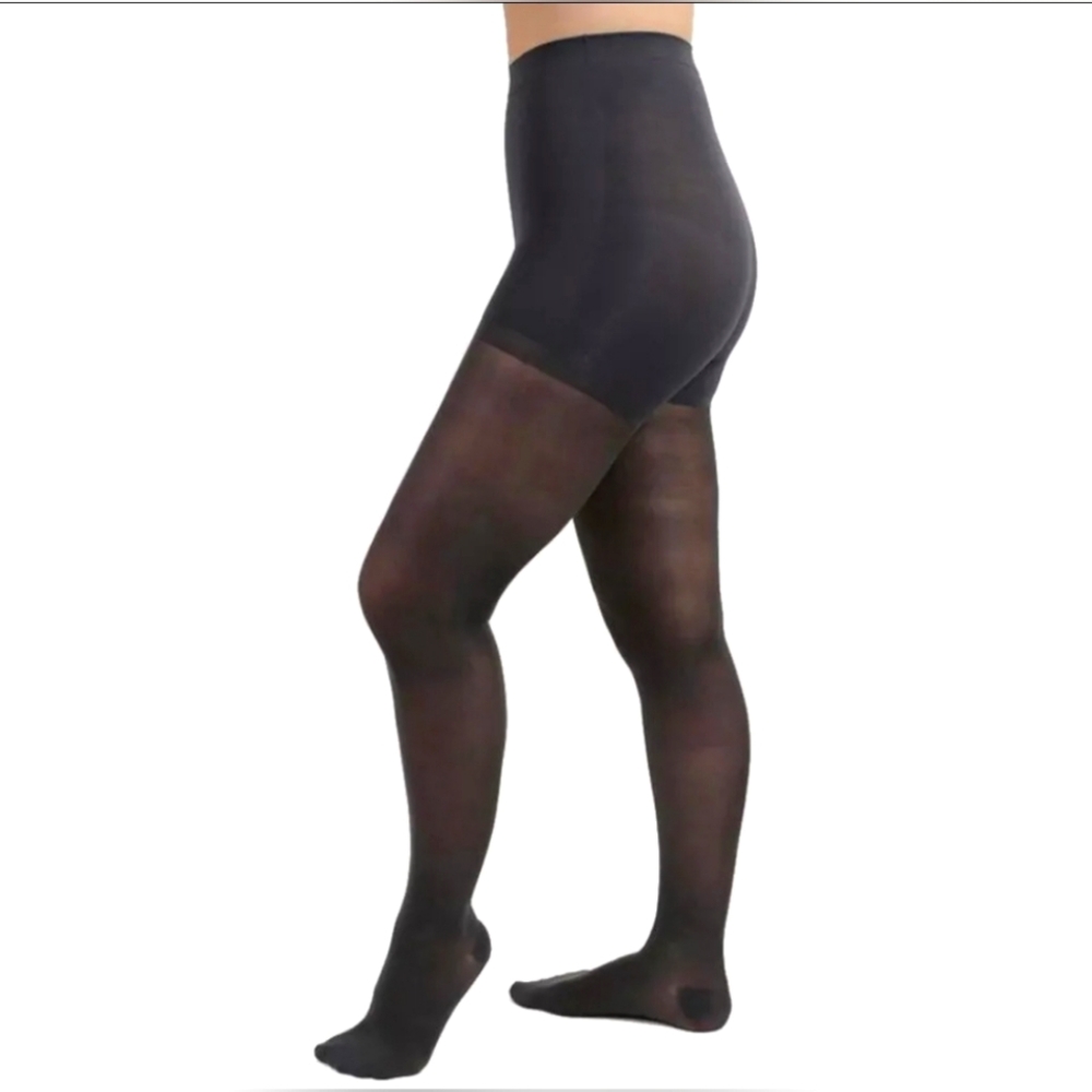 Salvere Medical Sheer Charcoal Compression Pantyhose size L